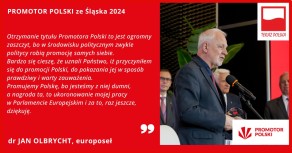 Wywiad z dr Janem Olbrychtem, Promotorem Polski ze Śląska 2024