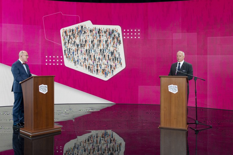 Prof. Henryk Skarżyński i Krzysztof Przybył podcza KZP 2023, fot. KZP