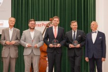 Od lewej: prof. M. Kleiber, dr J. Górski, M.Fijoł, R. Szmytke, K.Przybył, fot.Kaka.media